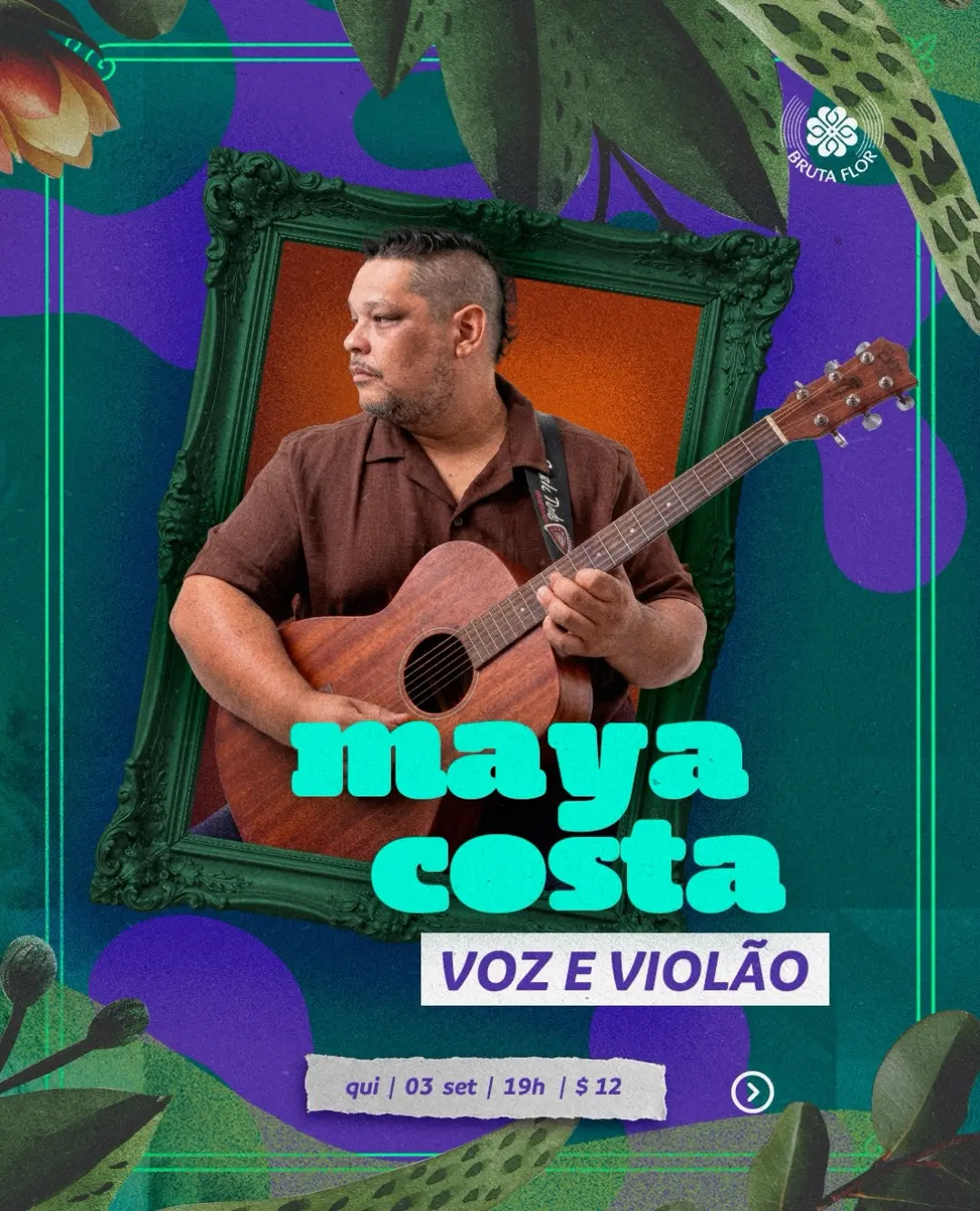 Flyer de Maya Costa