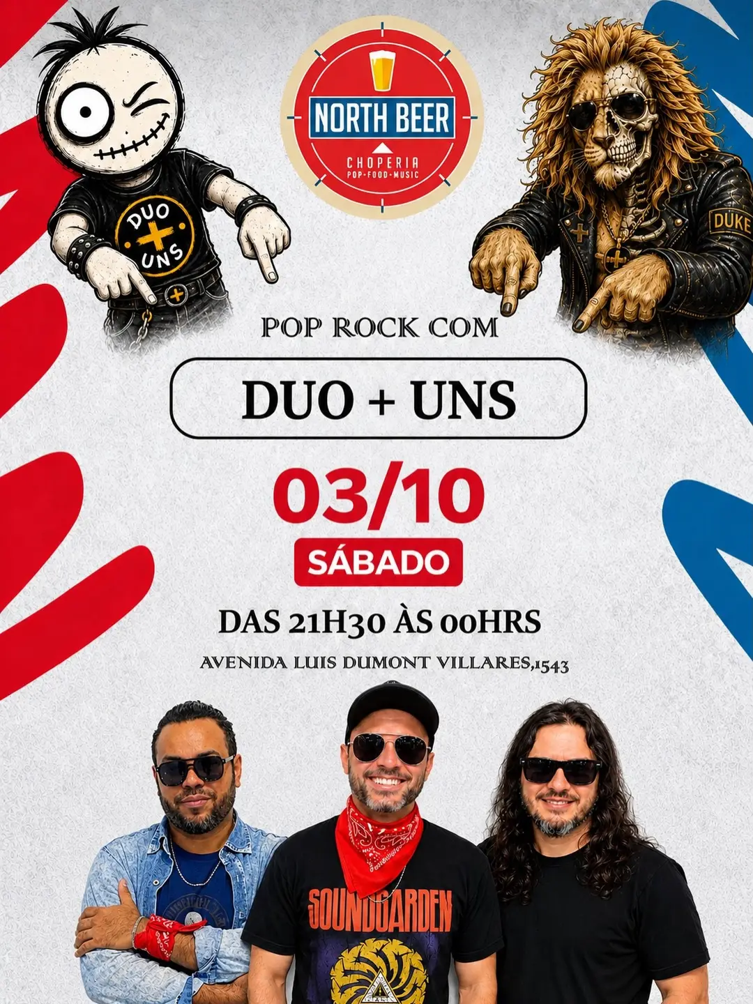 Flyer de Felipe Araújo e Regina do Rock