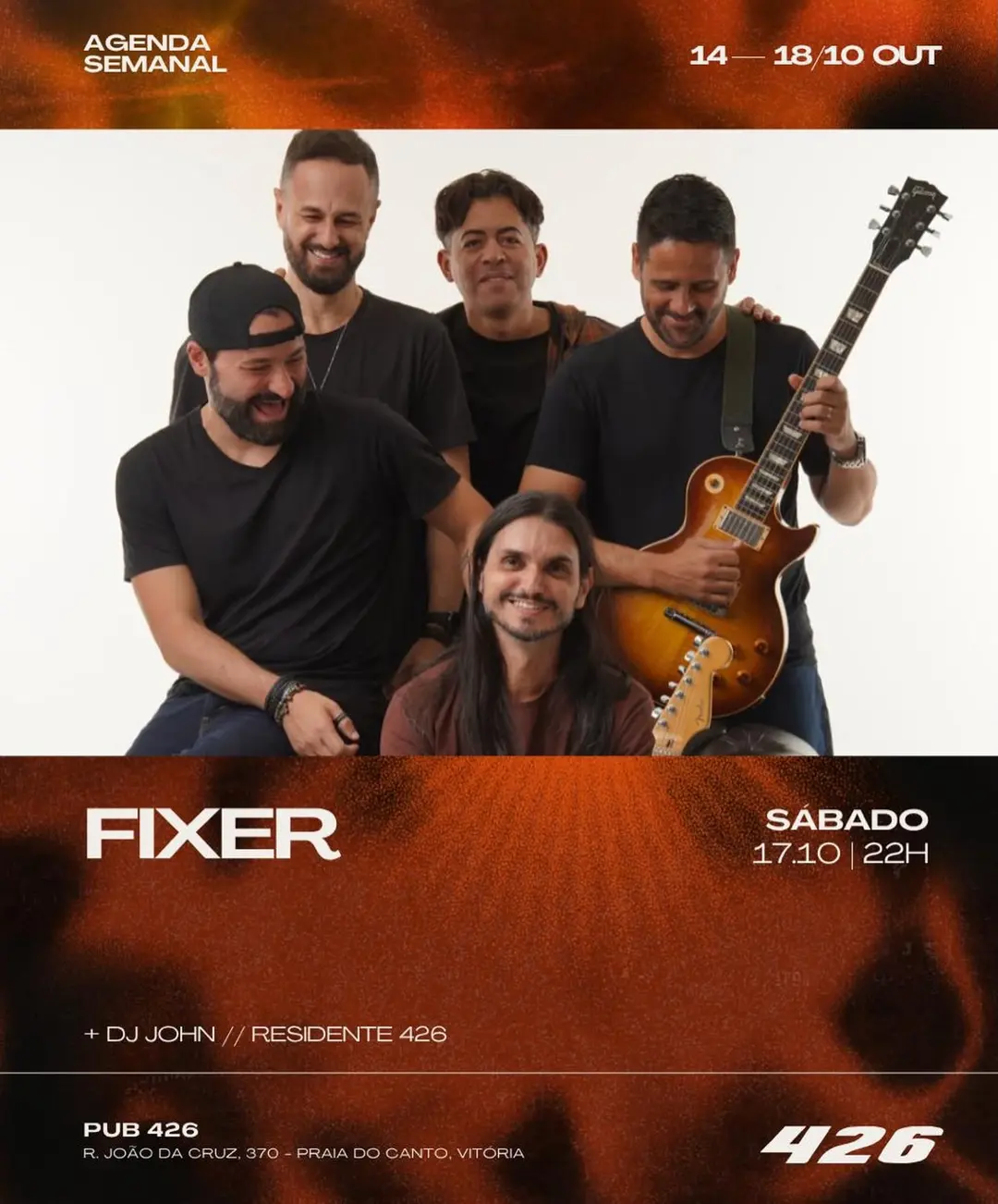Flyer de Banda Fixer e John 426