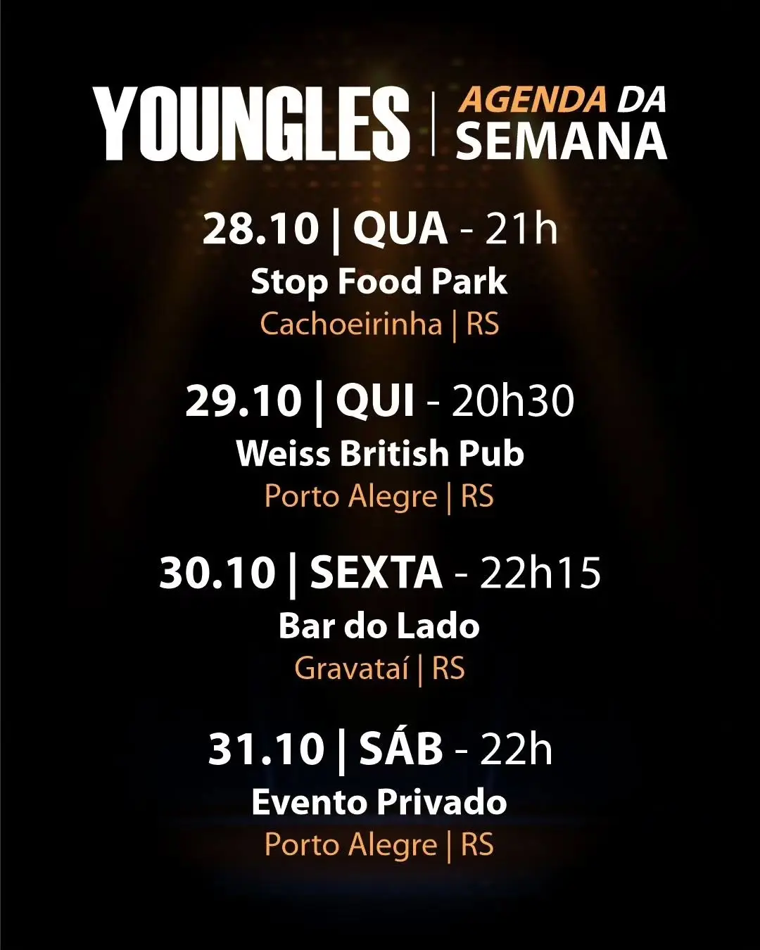 Flyer de Banda Youngles