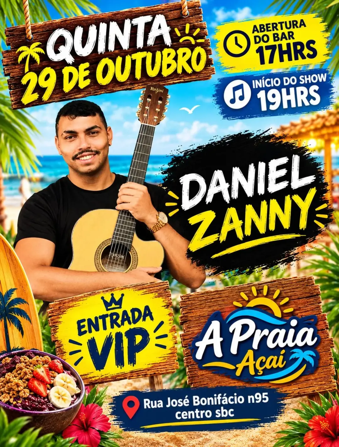 Flyer de Daniel Zanny