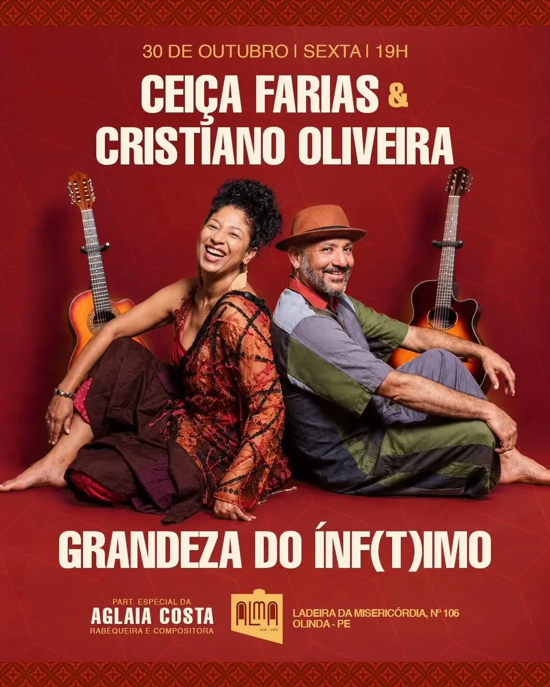 Flyer de Ceiça Farias e Cristiano Oliveira