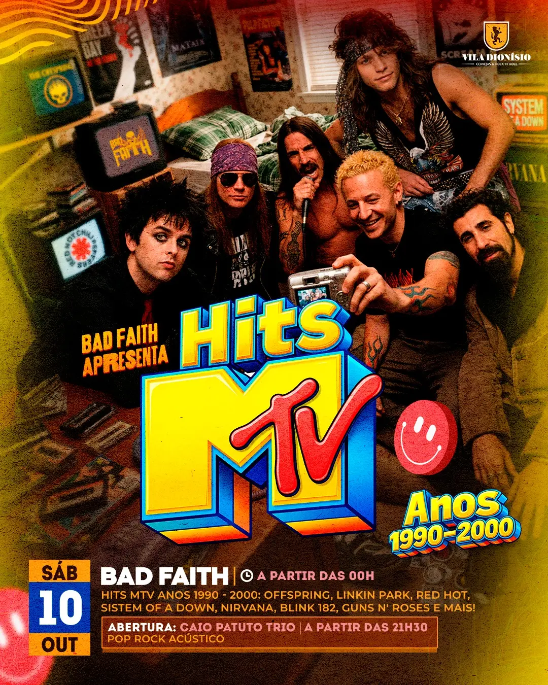 Flyer de Bad Faith e Caio Patuto Trio