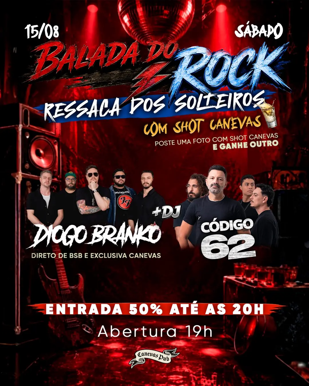 Flyer de Código 62, Diogo Branko e Código 62 e Diogo Branko