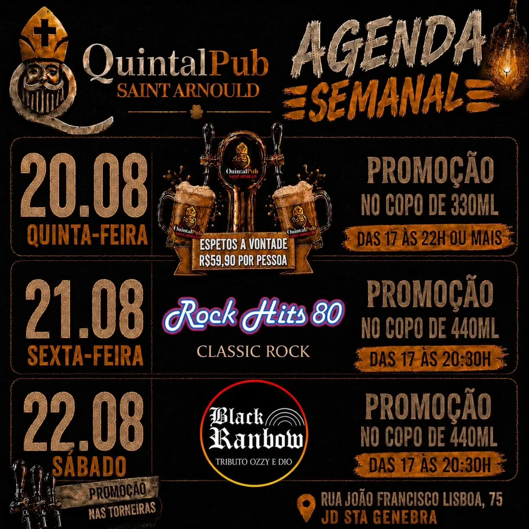 Flyer de Rock Hits 80