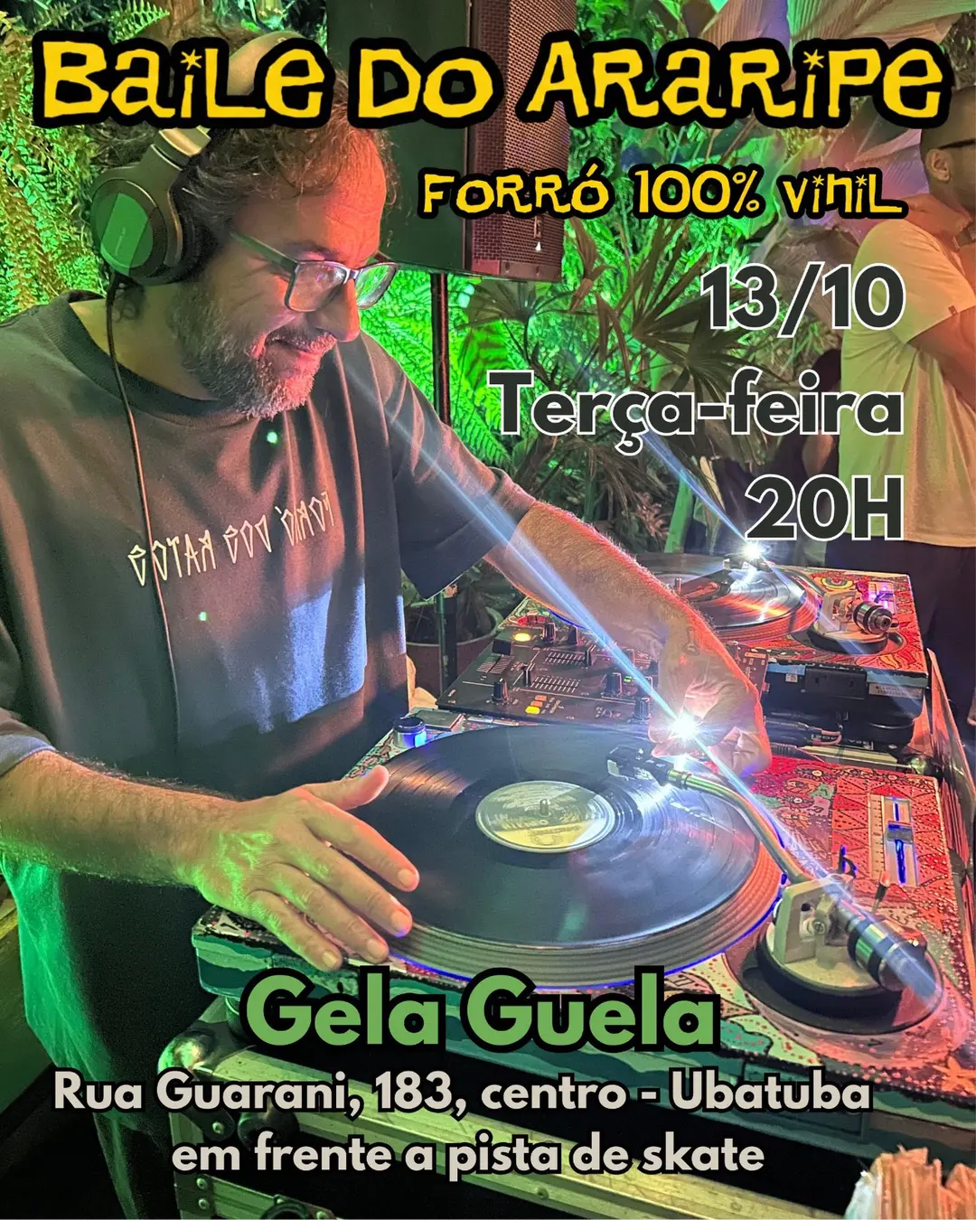 Flyer de Baile do Araripe e DJ Araripe
