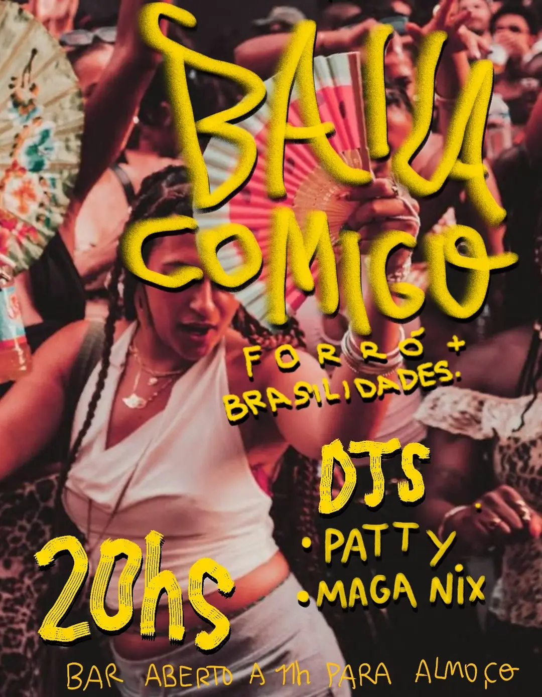 Flyer de Maga Nix e Paty