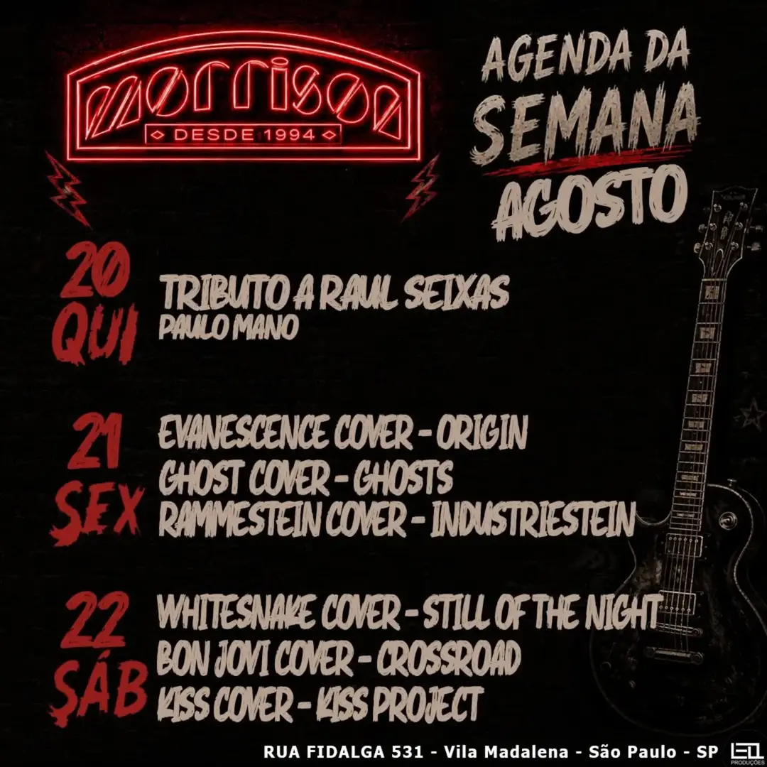 Flyer de Still of the Night, Crossroad e mais 2 artistas