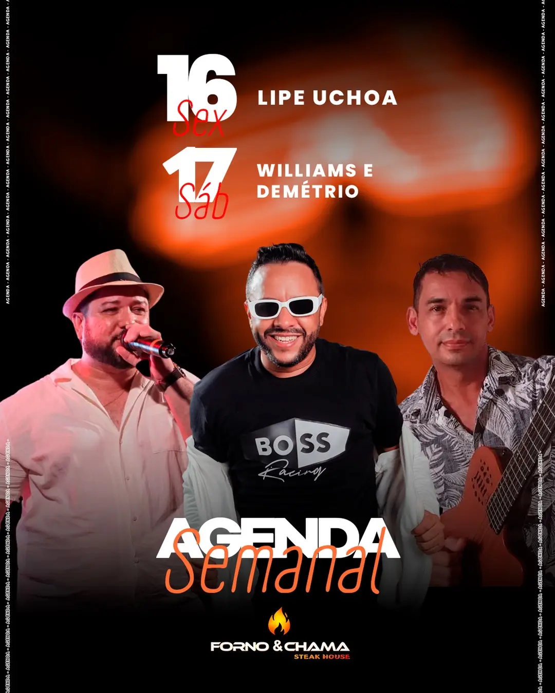 Flyer de Willians e Demétrio, Willians e Demetrio