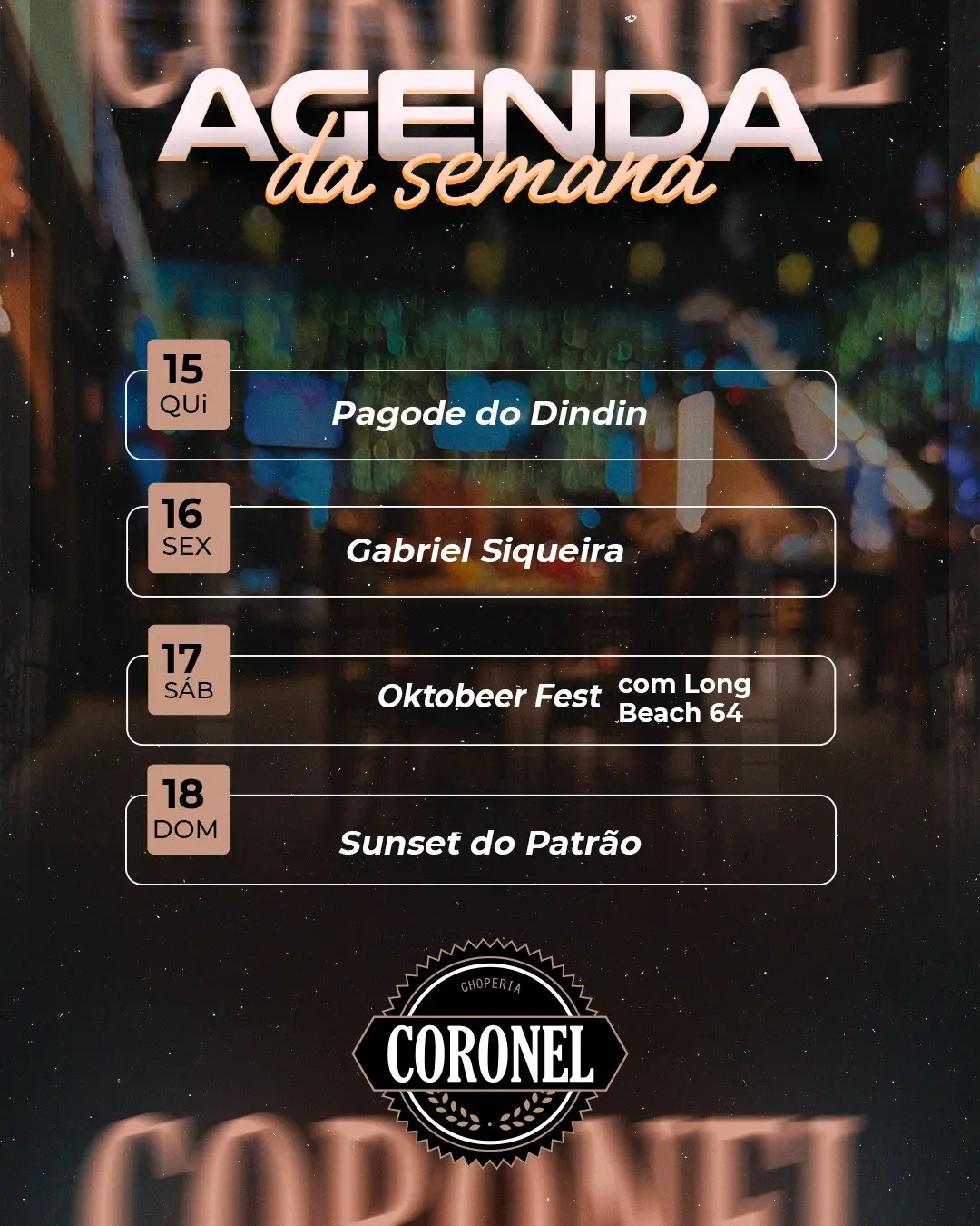 Flyer de Gabriel Siqueira