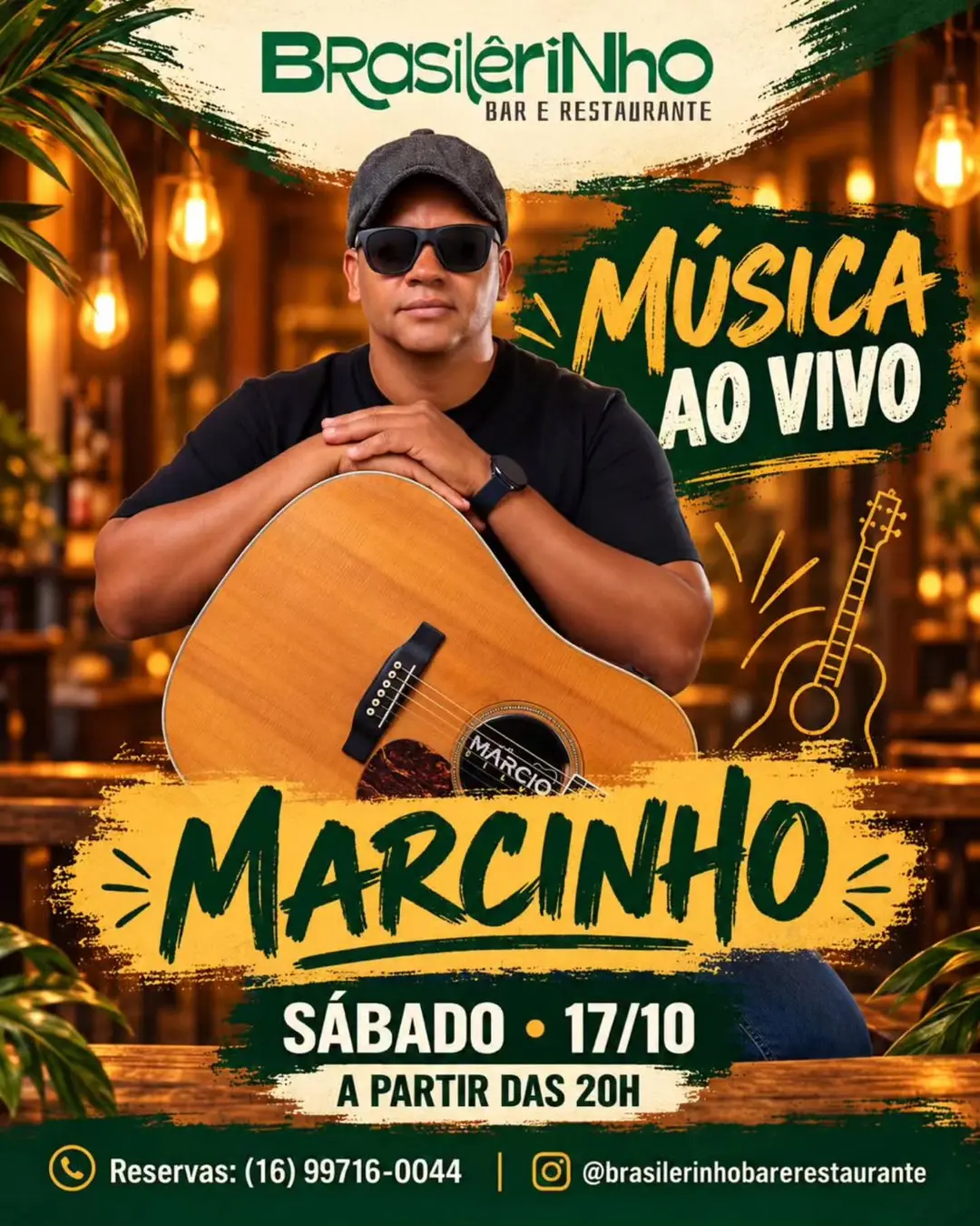 Flyer de Marcio Silva e Marcinho
