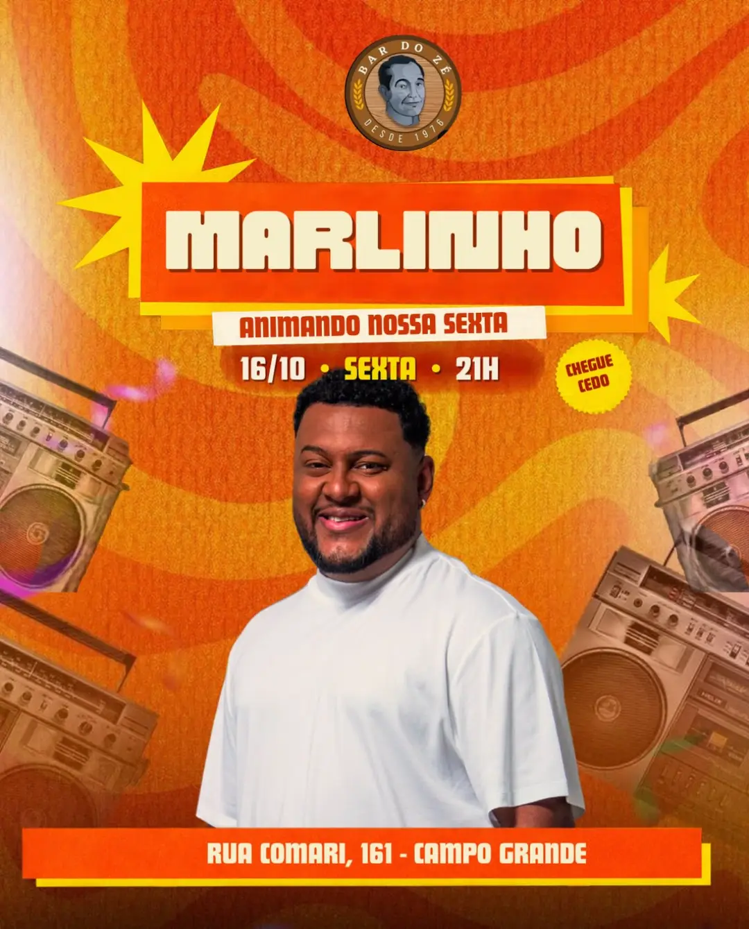 Flyer de Marlinho