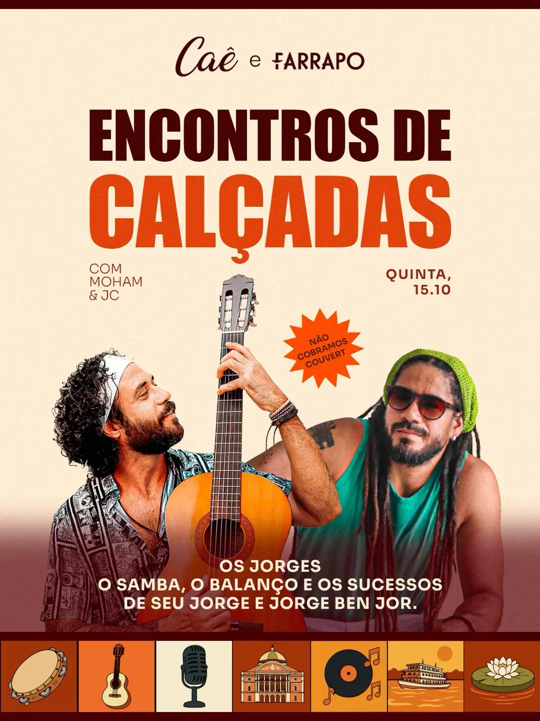 Flyer de Moham, CAÊ e jotace_pronto