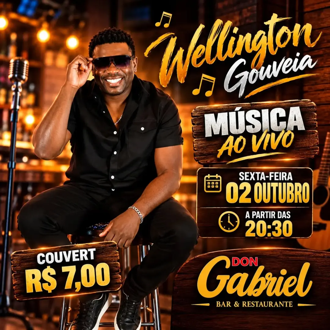 Flyer de Wellington Gouveia