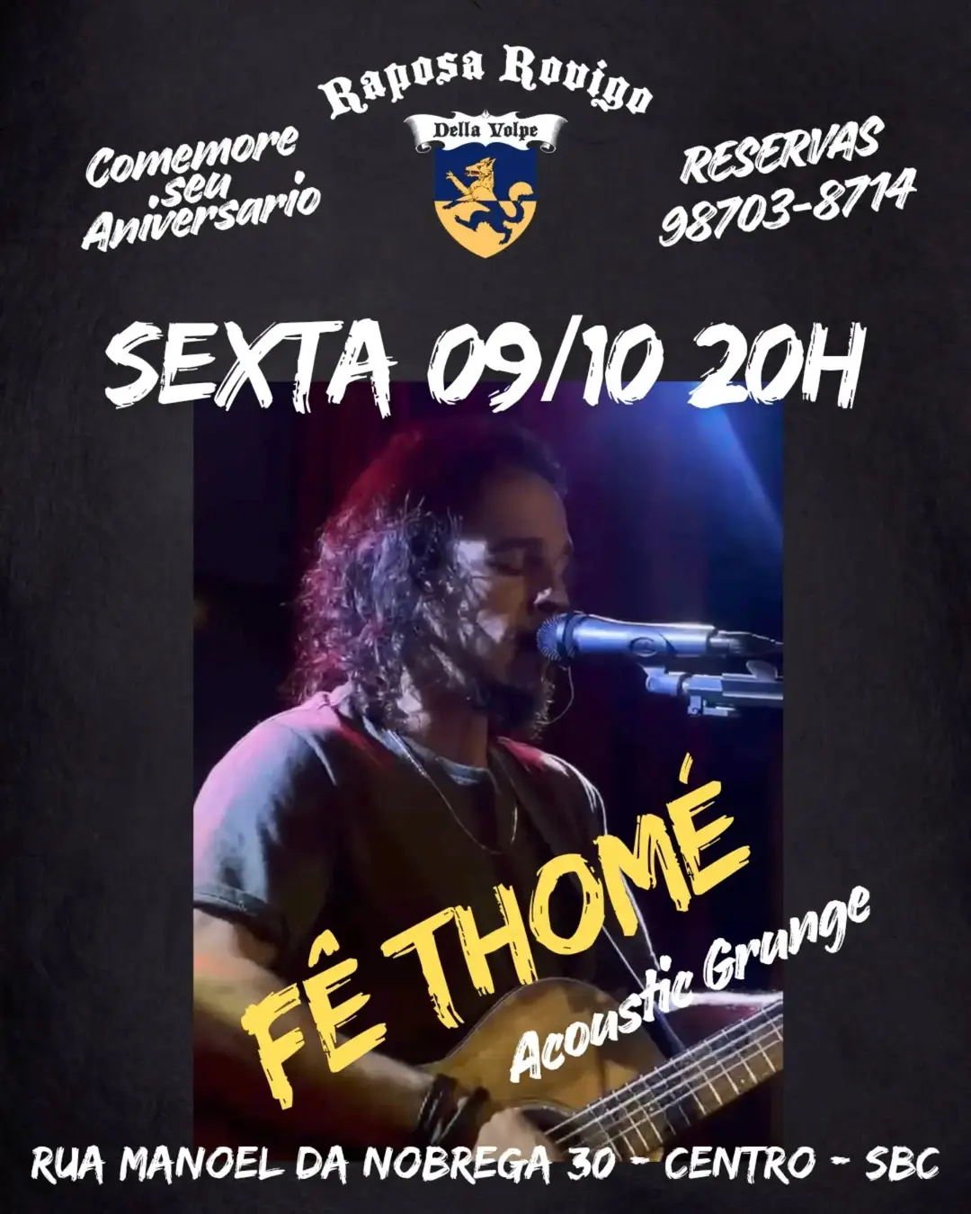 Flyer de Fernando Thomé F. Comparoni