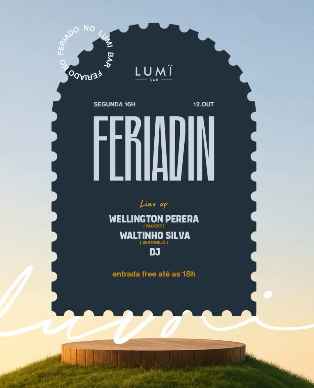 Flyer de Wellington Perera e Waltinho Silva