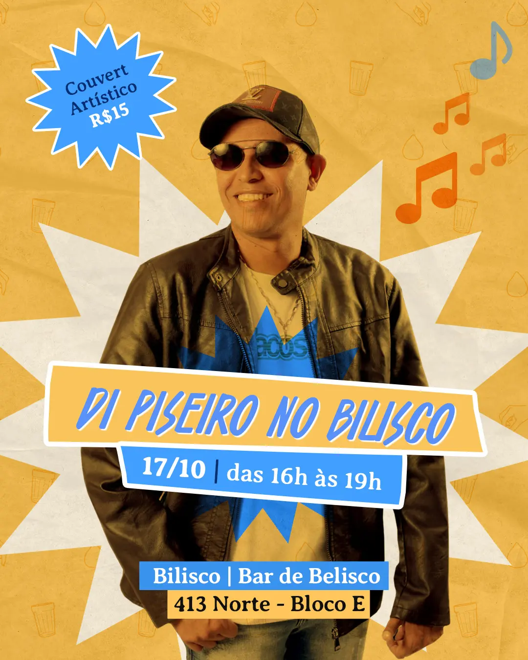 Flyer de Di Piseiro