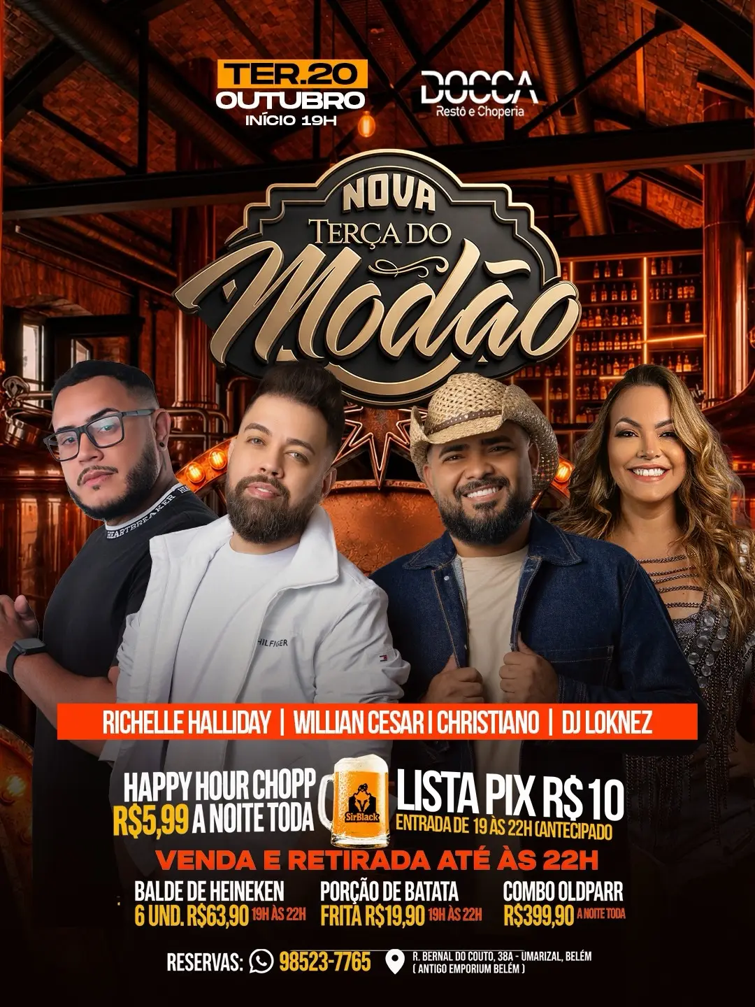 Flyer de Richelle Halliday e mais 2 artistas