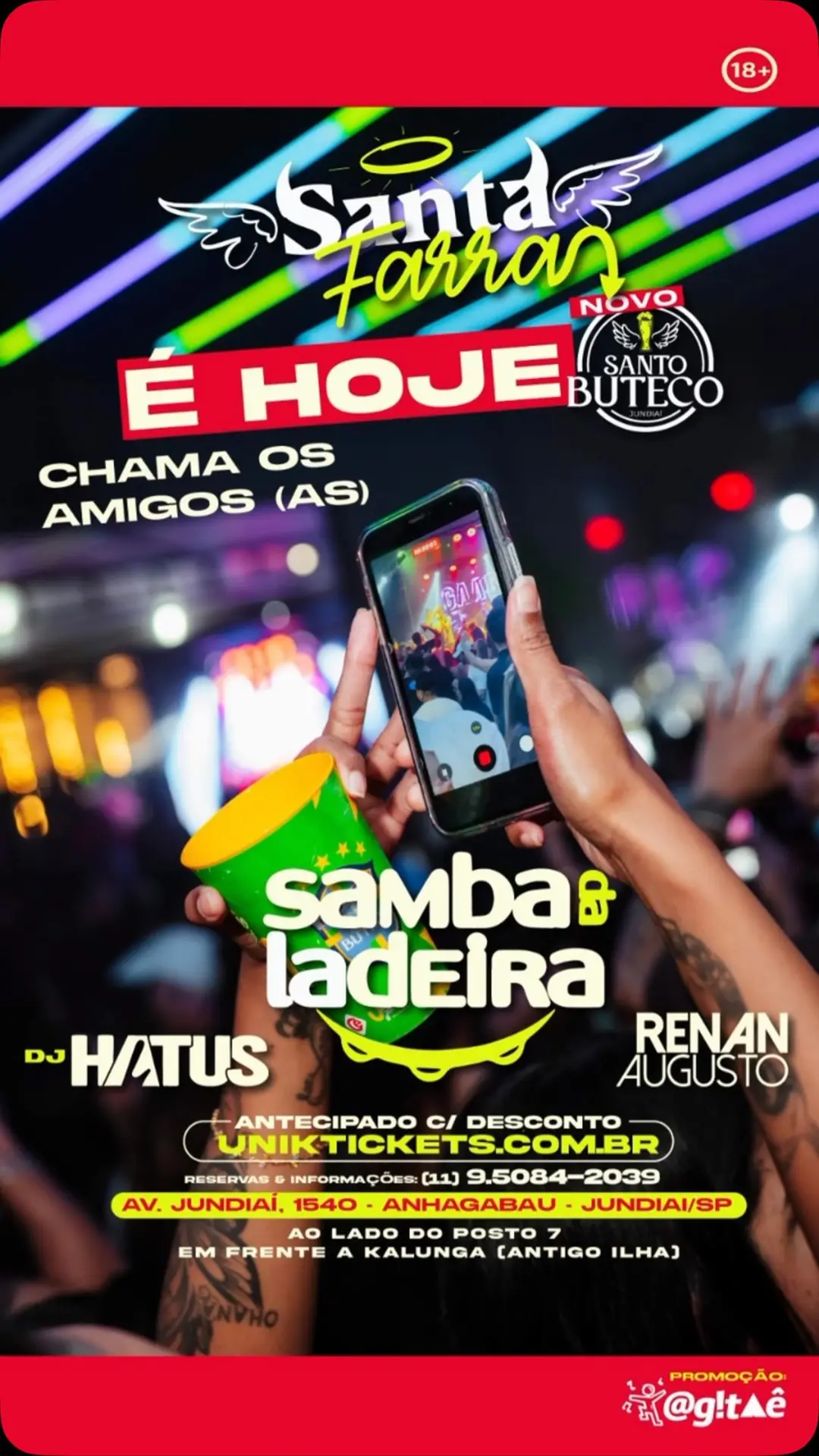 Flyer de Hatus Carnelos e Renan Augusto