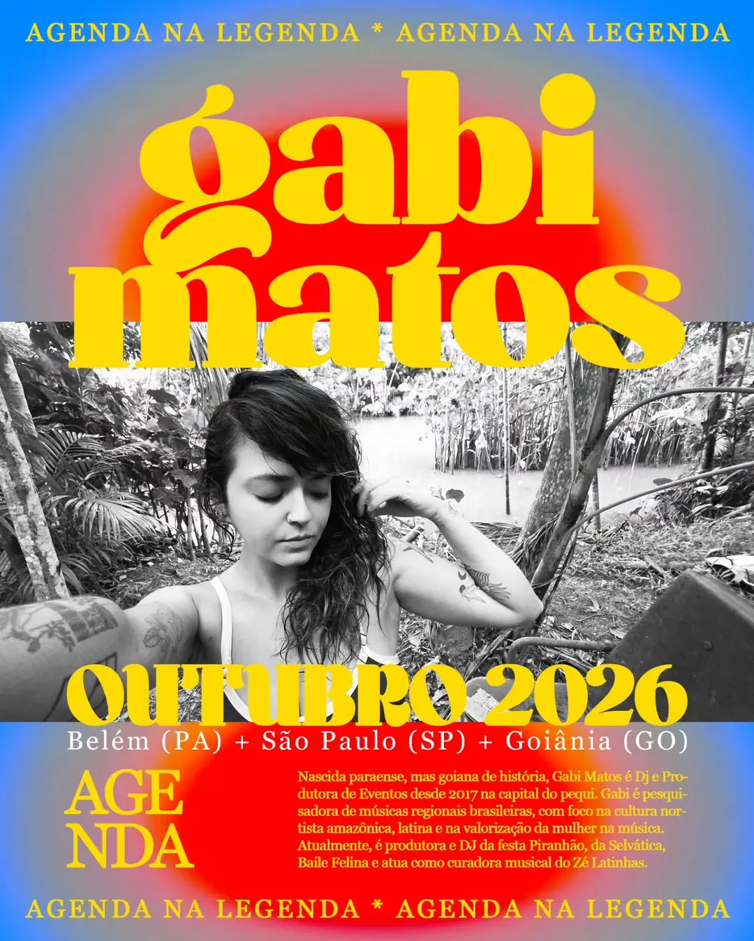 Flyer de Gabi Matos