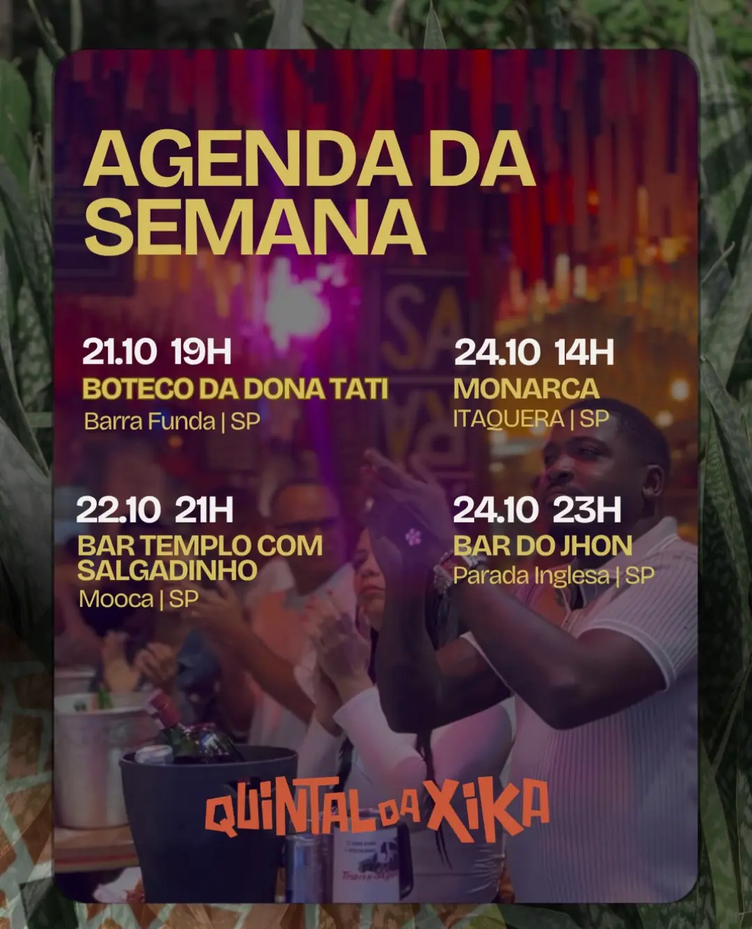 Flyer de Quintal da Xika