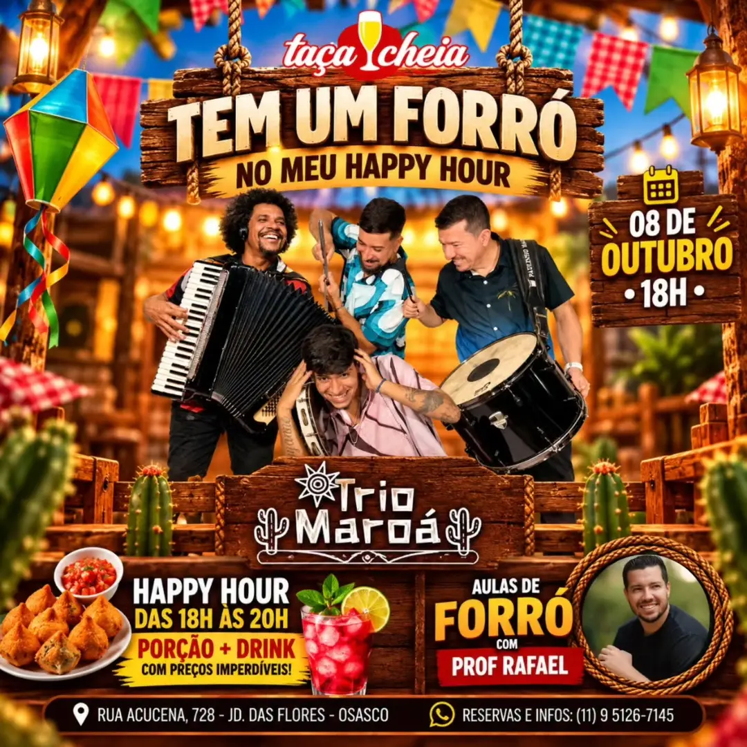 Flyer de Trio Maroá