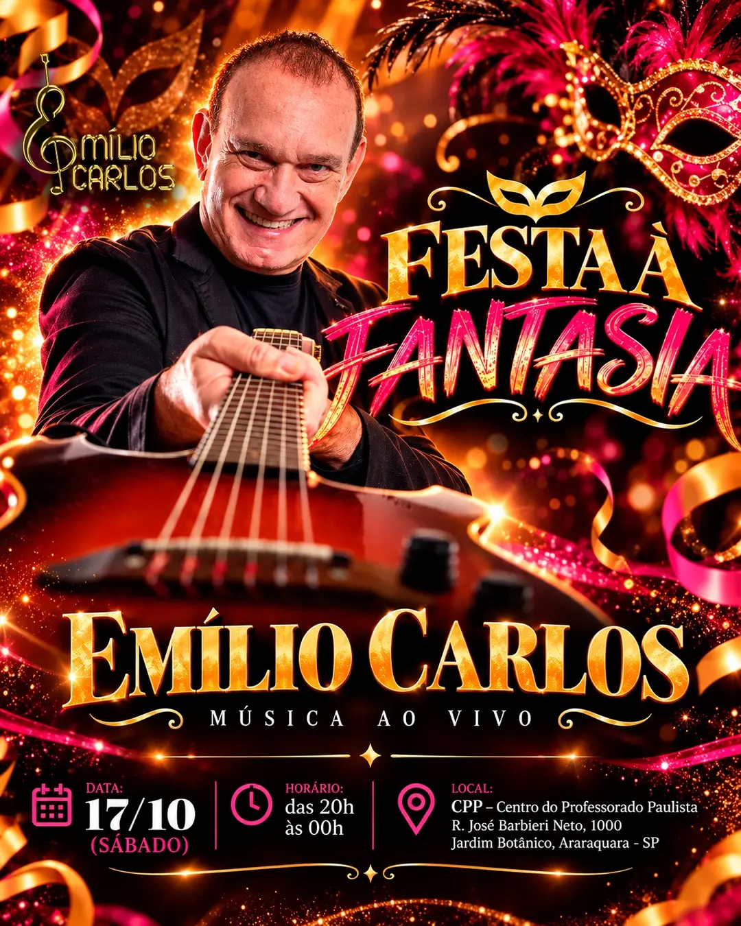 Flyer de Emilio Carlos