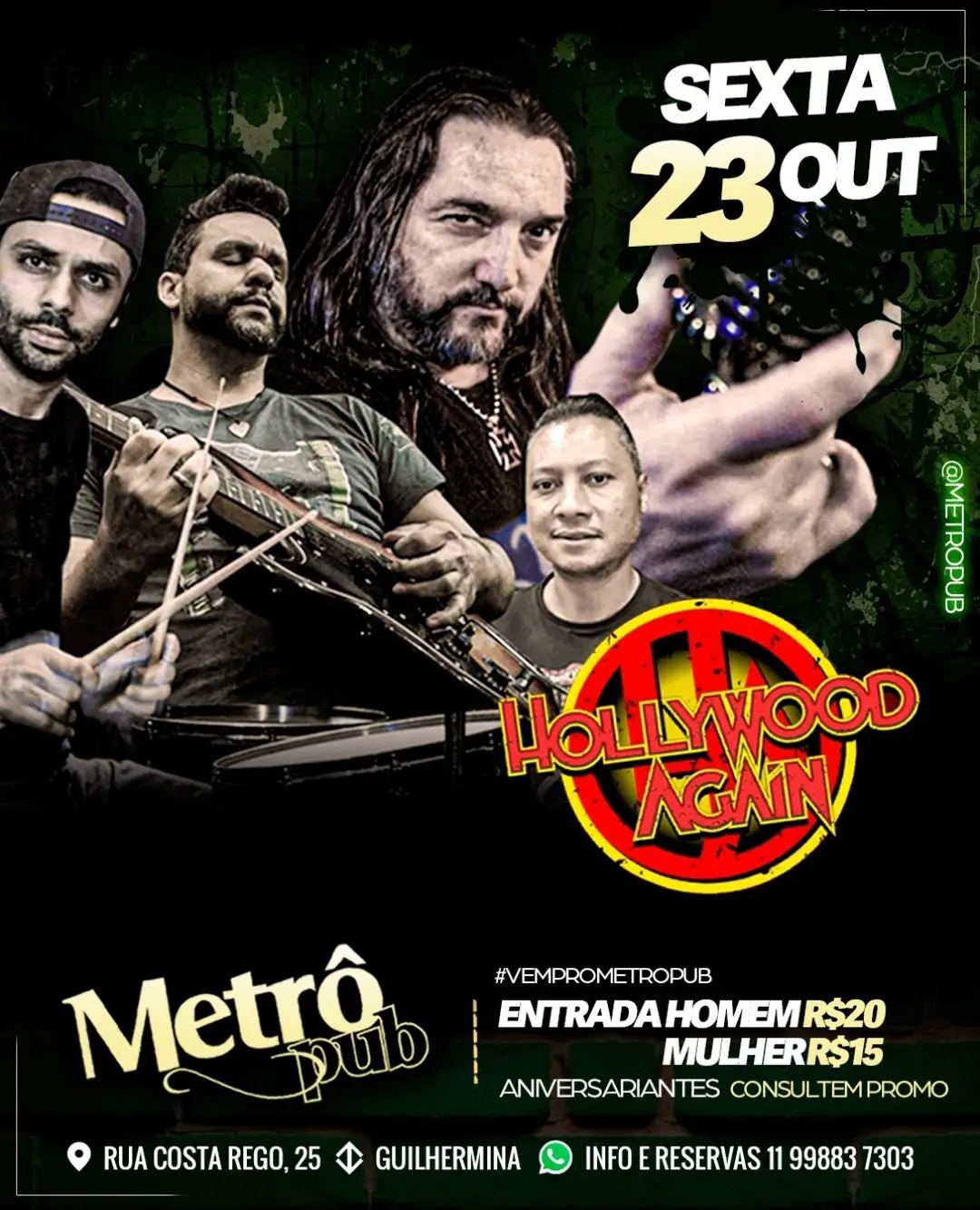 Flyer de Hollywood Again