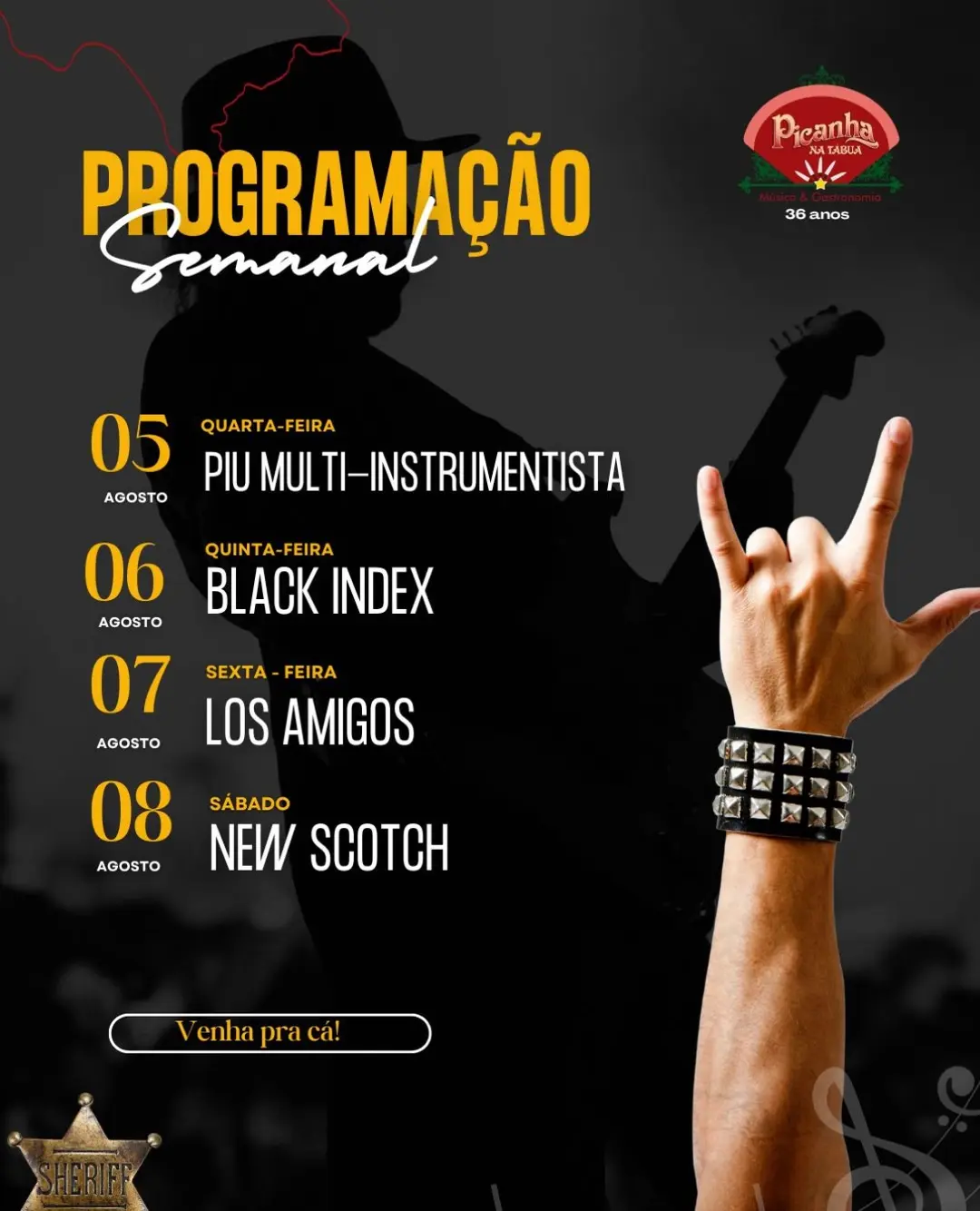Flyer de Banda Los Amigos