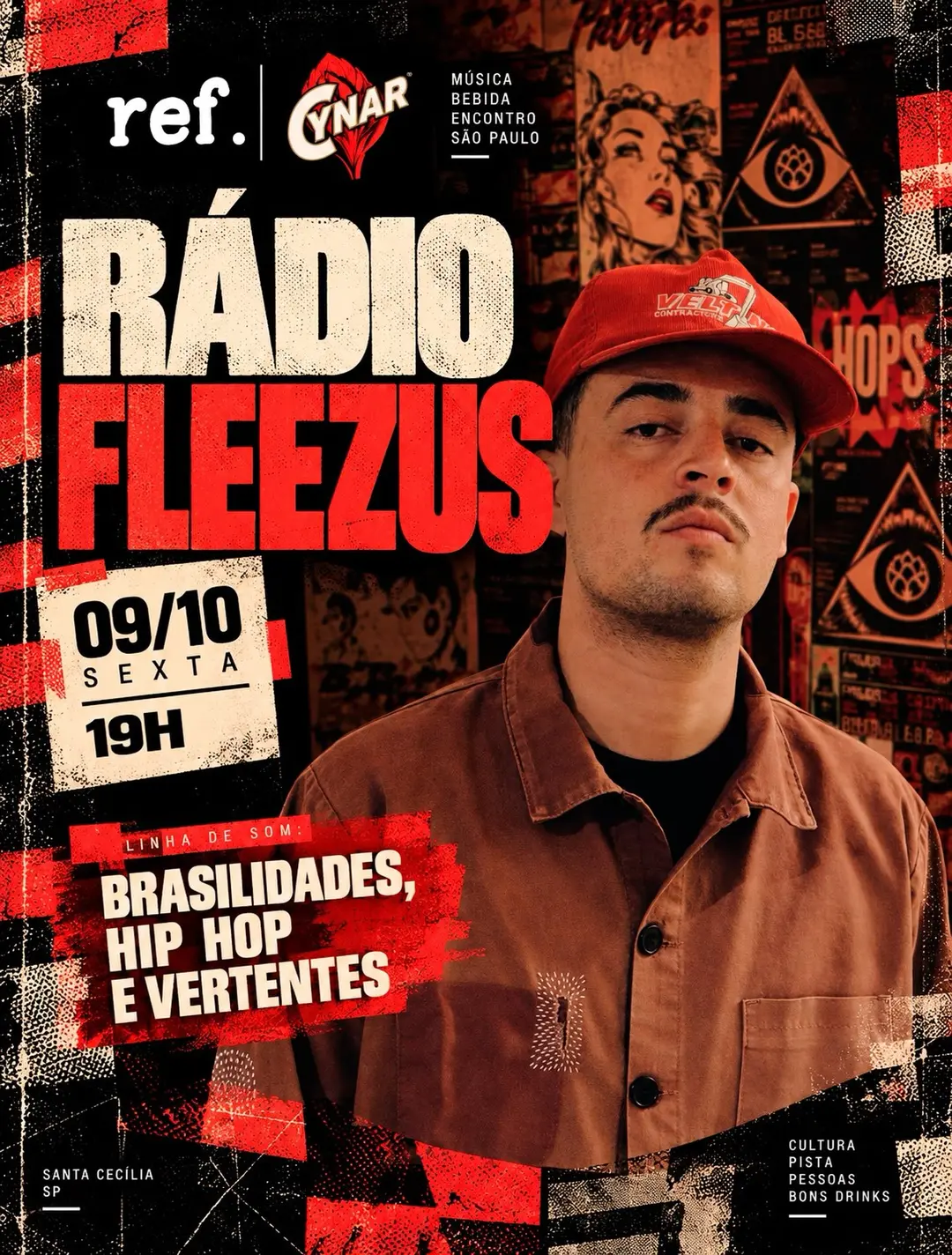 Flyer de Radio Fleezus