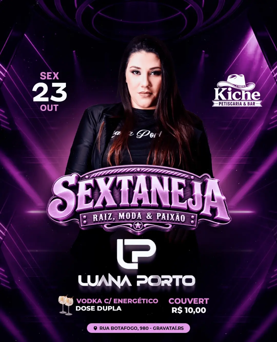 Flyer de Luana Porto