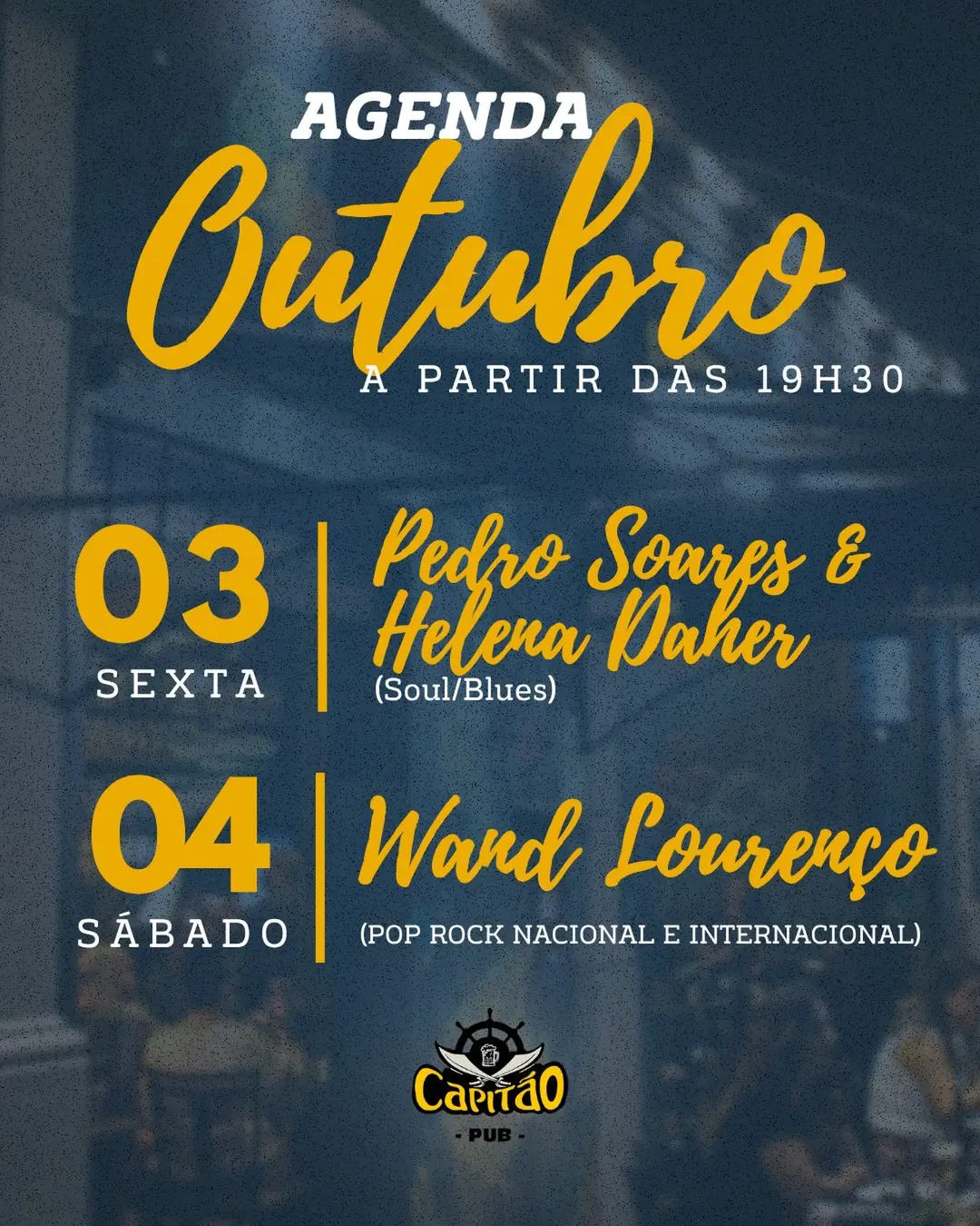 Flyer de Pedro Soares & Helena Daher