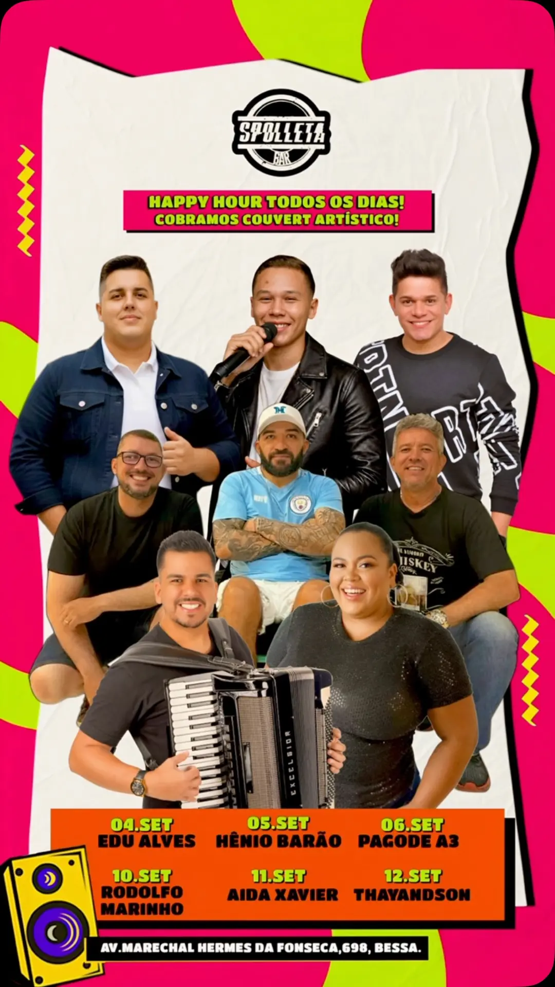 Flyer de Pagode A3jp e Edu Alves