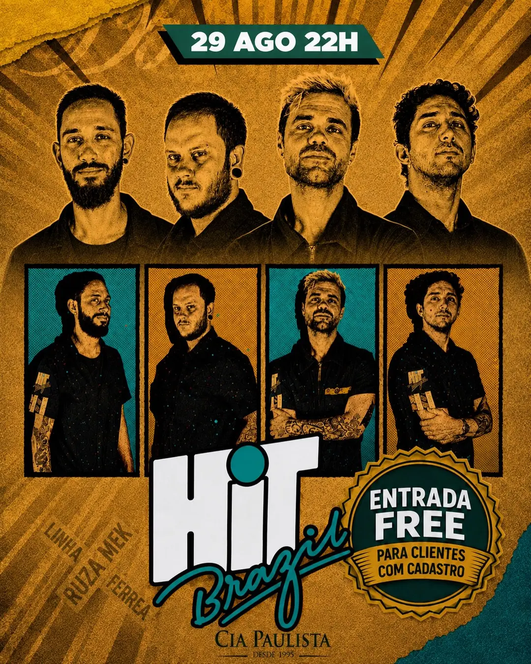 Flyer de Hit Brazil