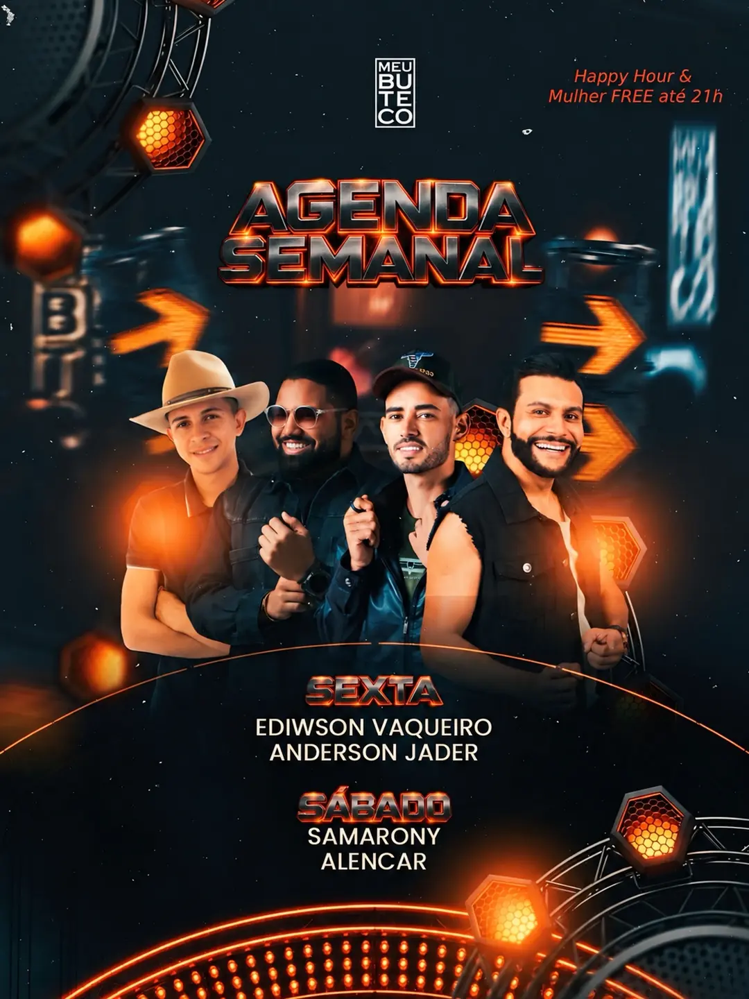 Flyer de Anderson Jader e Ediwson Vaqueiro