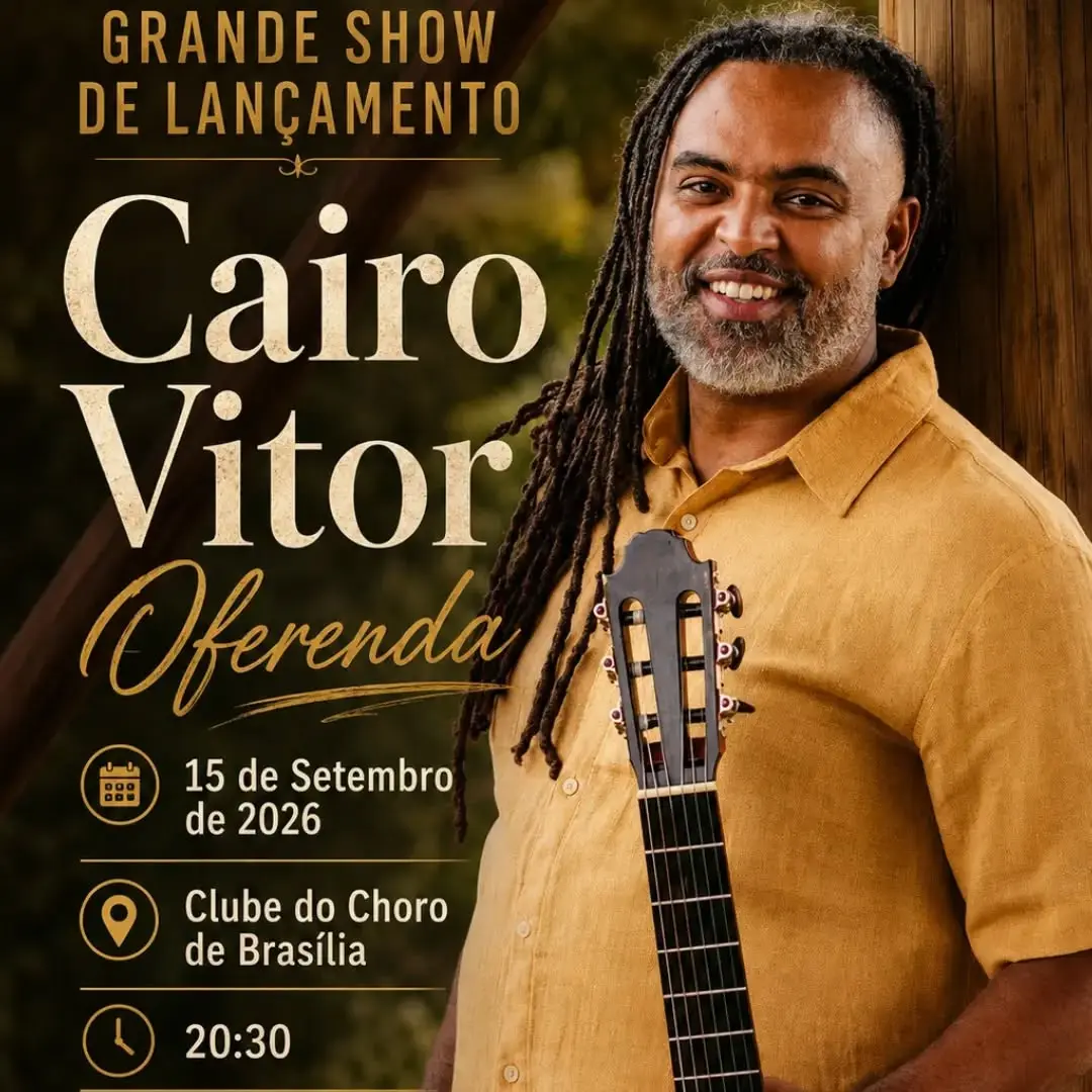 Flyer de Cairo Vitor e Oferenda