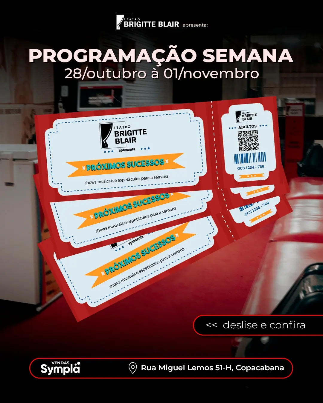 Flyer de Mario Vitor