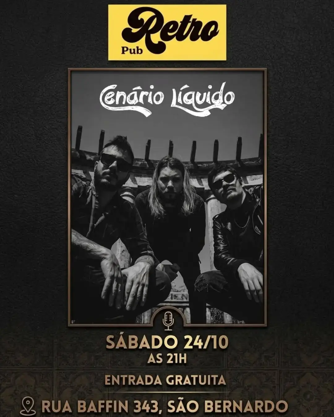Flyer de Cenário Líquido