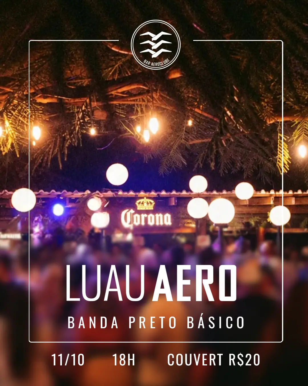 Flyer de Banda Preto Básico