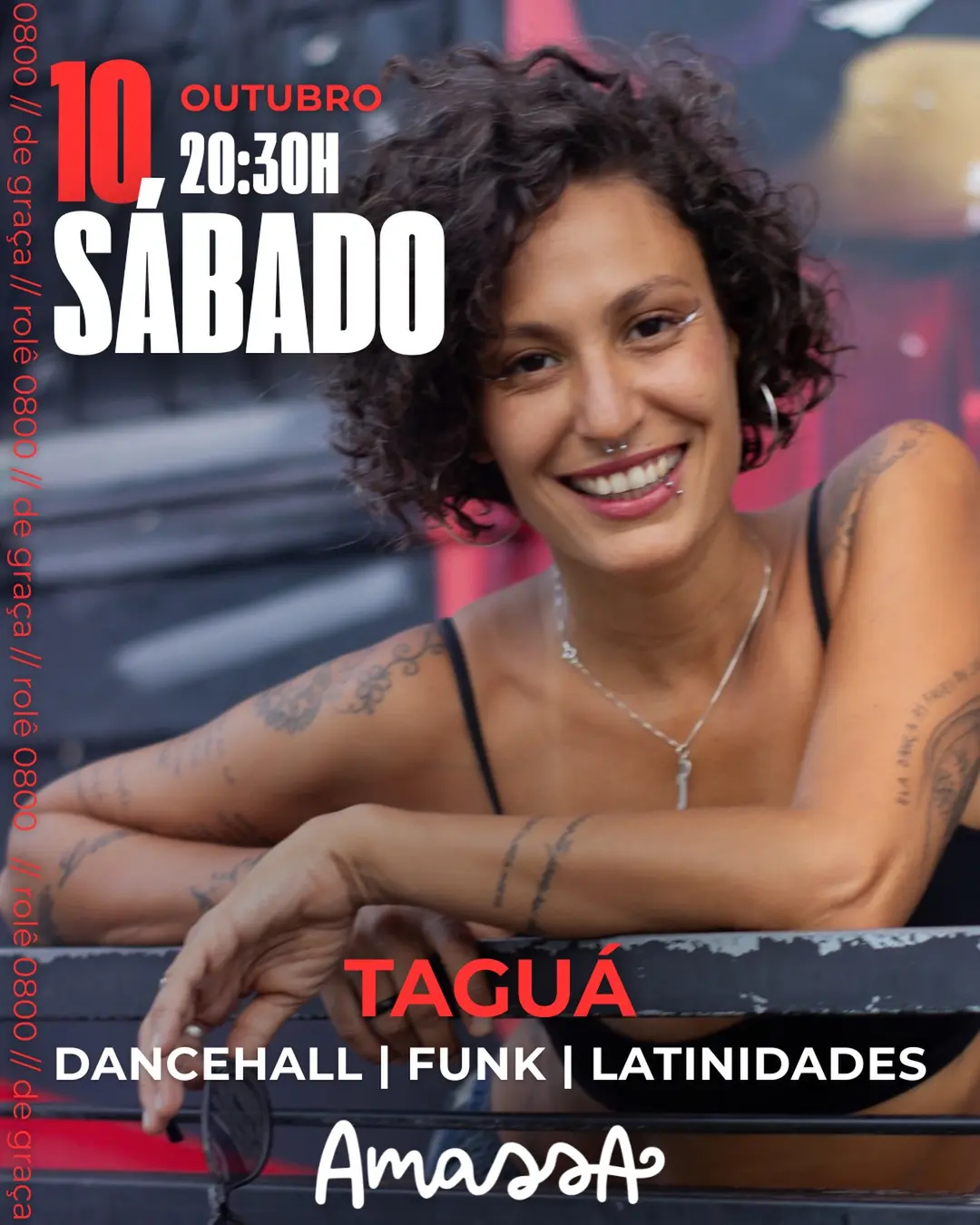 Flyer de DJ Tágua