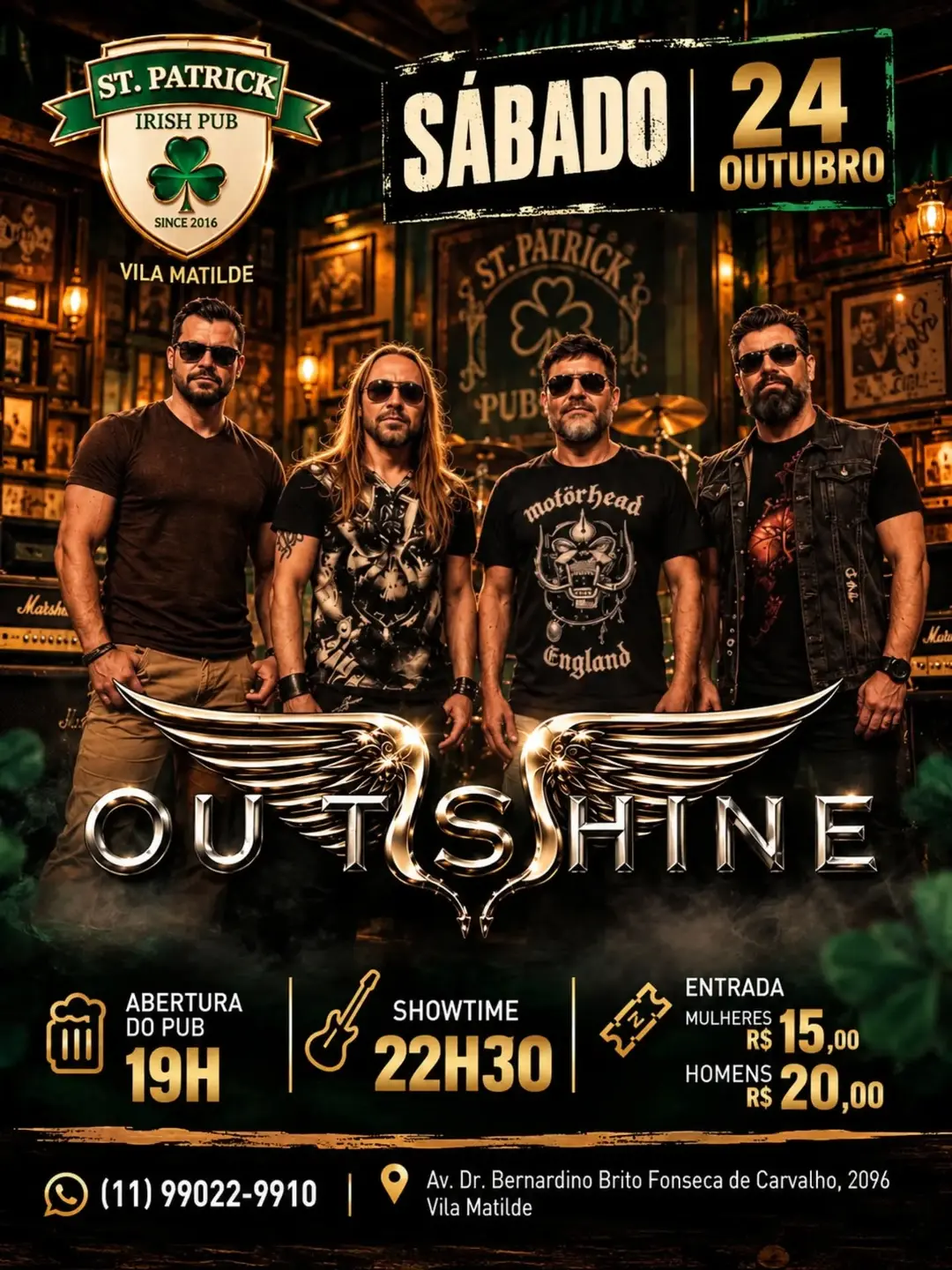 Flyer de Banda Outshine
