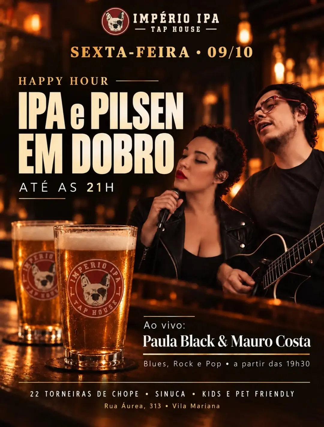 Flyer de Paula Black & Mauro Costa