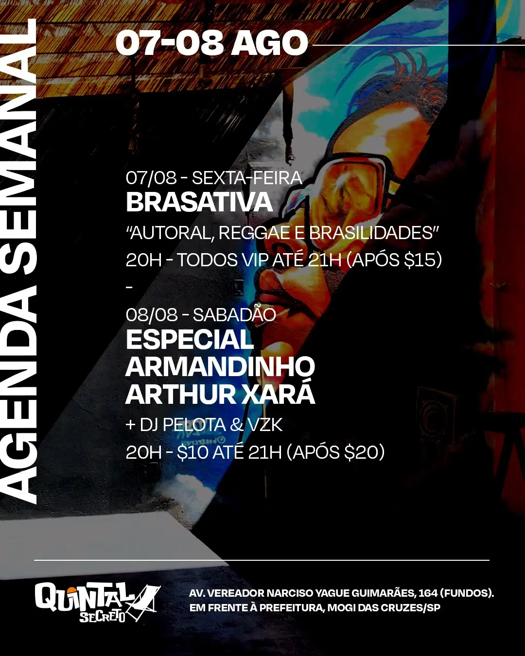 Flyer de Xará, ESPECIAL ARMANDINHO e Dj Pelota & VZK