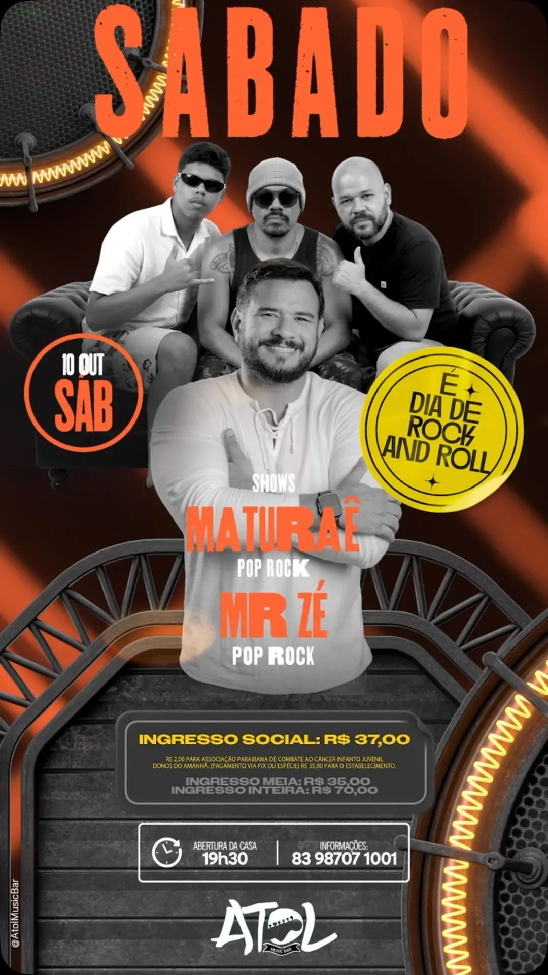 Flyer de Maturaê e Mr Zé