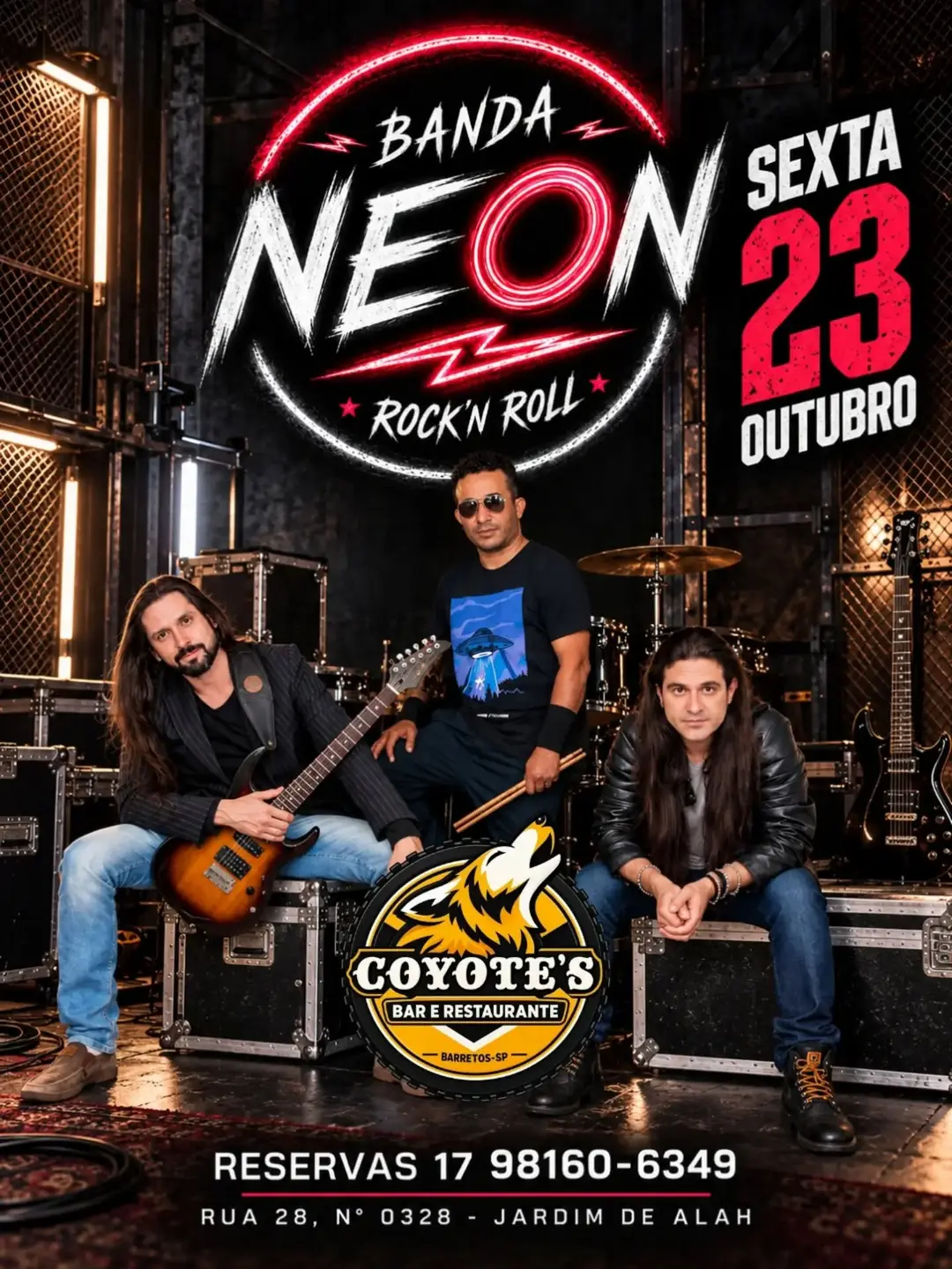 Flyer de Banda Neon