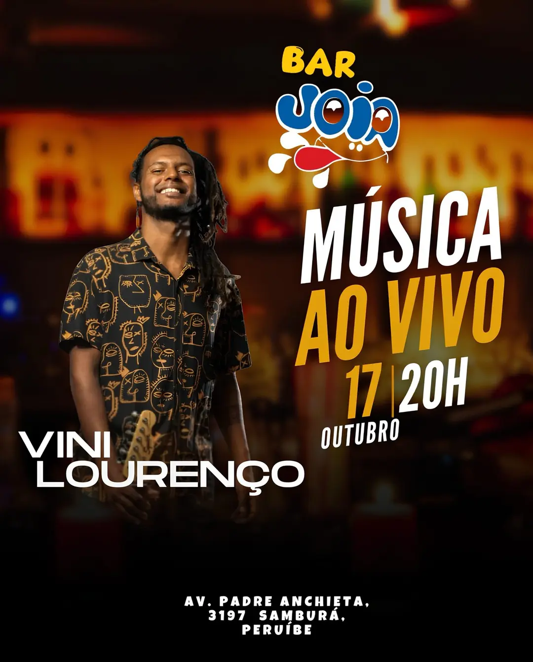 Flyer de Vini Lourenço