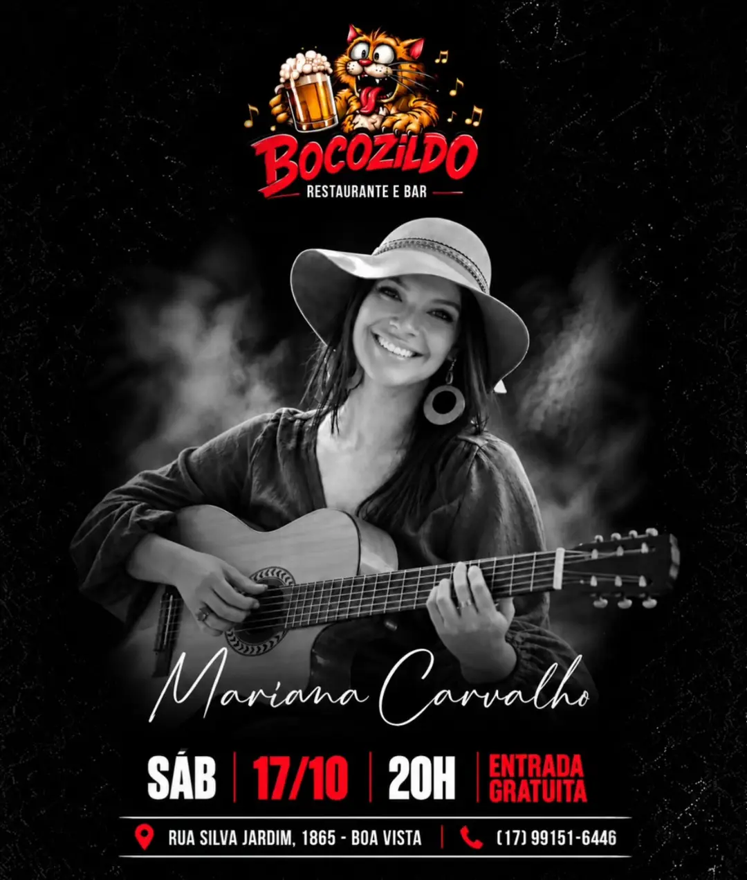 Flyer de Mariana Carvalho