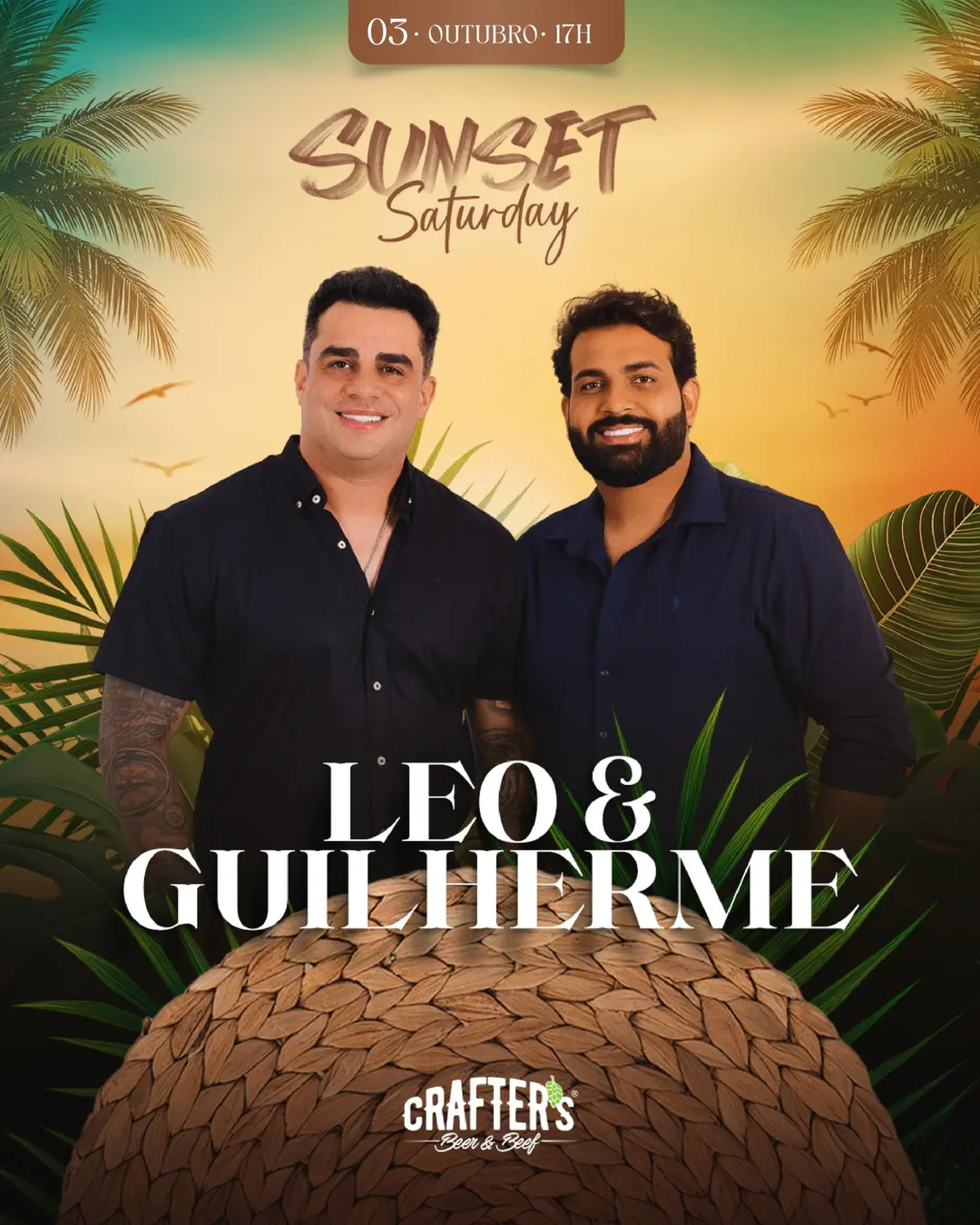 Flyer de Léo & Guilherme