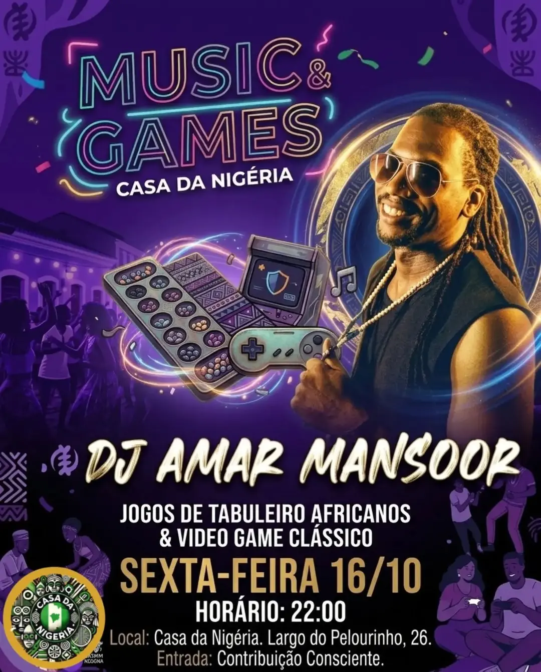 Flyer de DJ Amar Mansoor