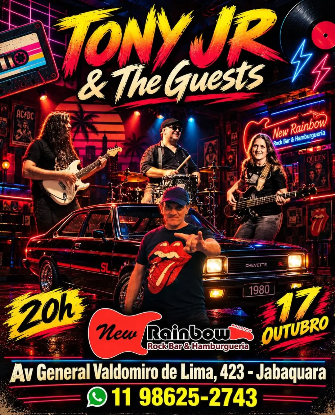 Flyer de Tony JR & The Guests